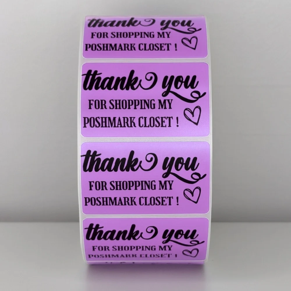 Thank You for Shopping My Poshmark Closet Stickers | THANK YOU STICKERS